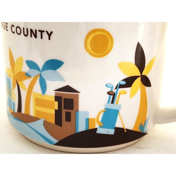 MUG/CUP-STARBUCKS-You Are Here Orange County-California Beach Scene-Holds 12 oz - Picture 8 of 11